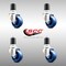 Service Caster 3.5 Inch 316SS Solid Polyurethane Swivel 1-3/4 Inch Expanding Stem Caster Set SCC-SS316EX20S3514-SPUS-134-4 - alternate 2